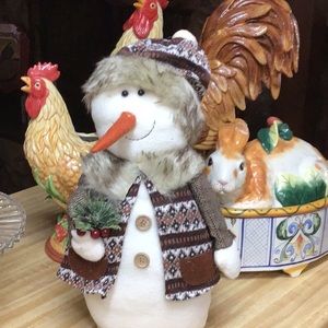 Snow-woman Woodsy Christmas Holiday Home Decor❤️❤️